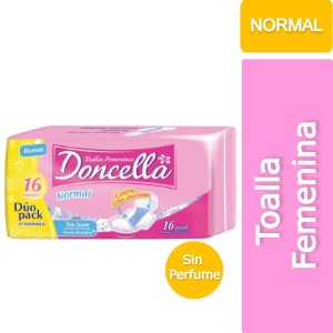 DONCELLA TOALLA C/ALA S/PER ROSA x 16u